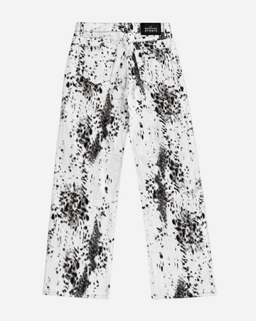Inseam 77cm – Limited Edition - Stretchy Snow Leopard Jeans – Curvy Fit | SEISHIKI STUDIO