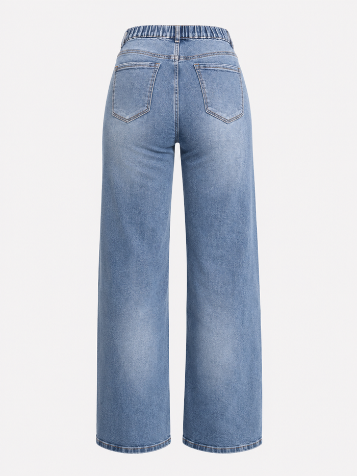 Super Stretchy Hikari Stretchy Back Straight Leg Jeans – Curvy Fit | SEISHIKI STUDIO