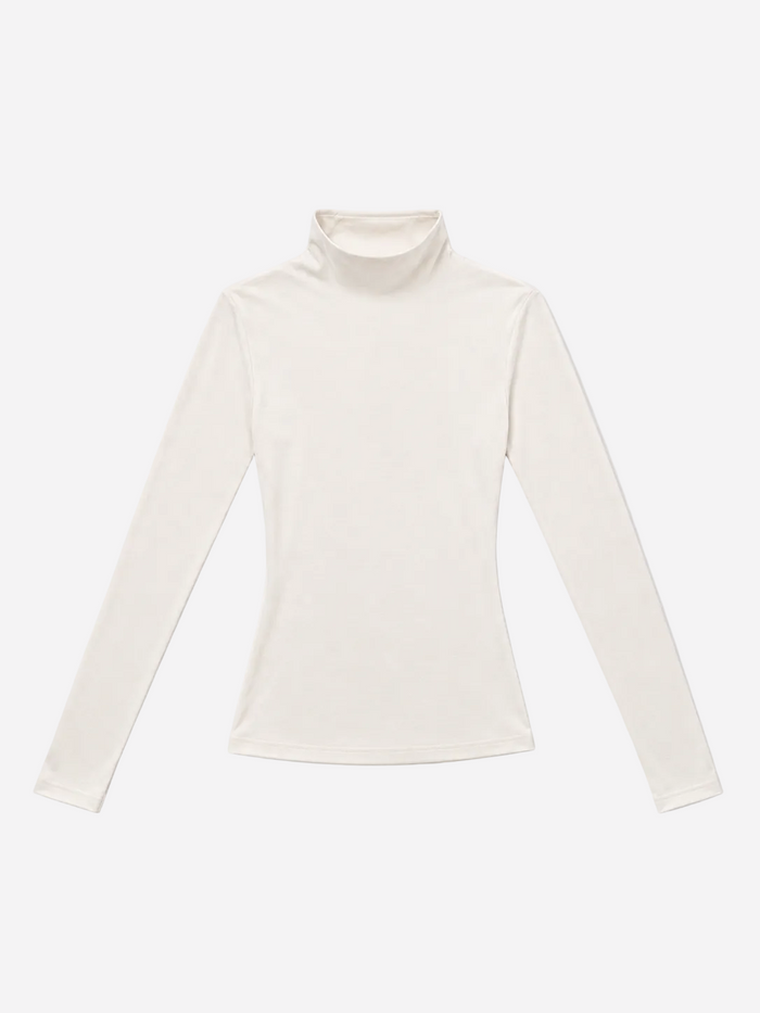 Second Skin Turtleneck Top White | SEISHIKI STUDIO
