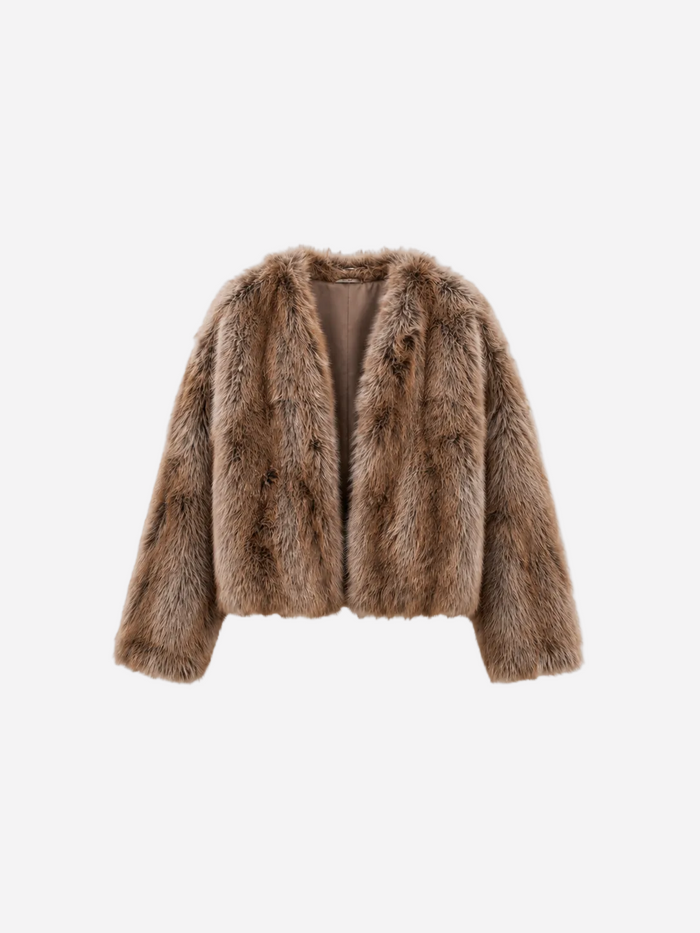 Cropped Faux Fur Jacket | SEISHIKI STUDIO