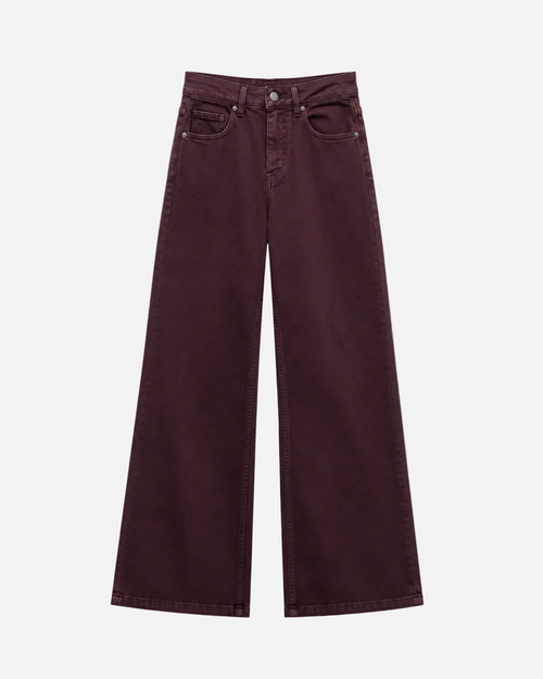 Inseam 78cm – Stretchy Straight Leg Jeans Plum – Curvy Fit