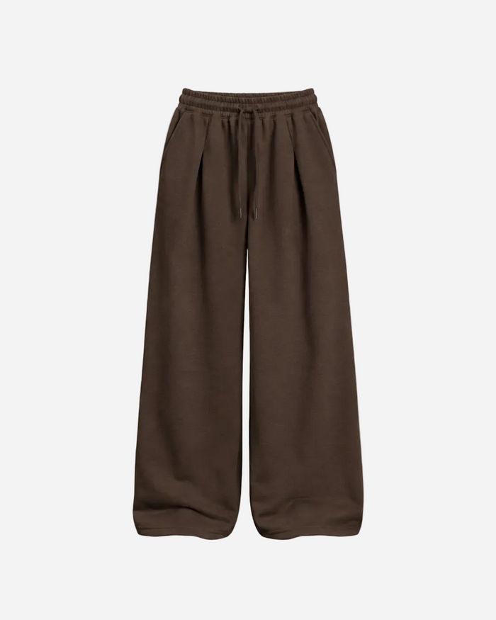 Ultra Stretch Relaxed Barrel Sweatpants Brown | SEISHIKI STUDIO