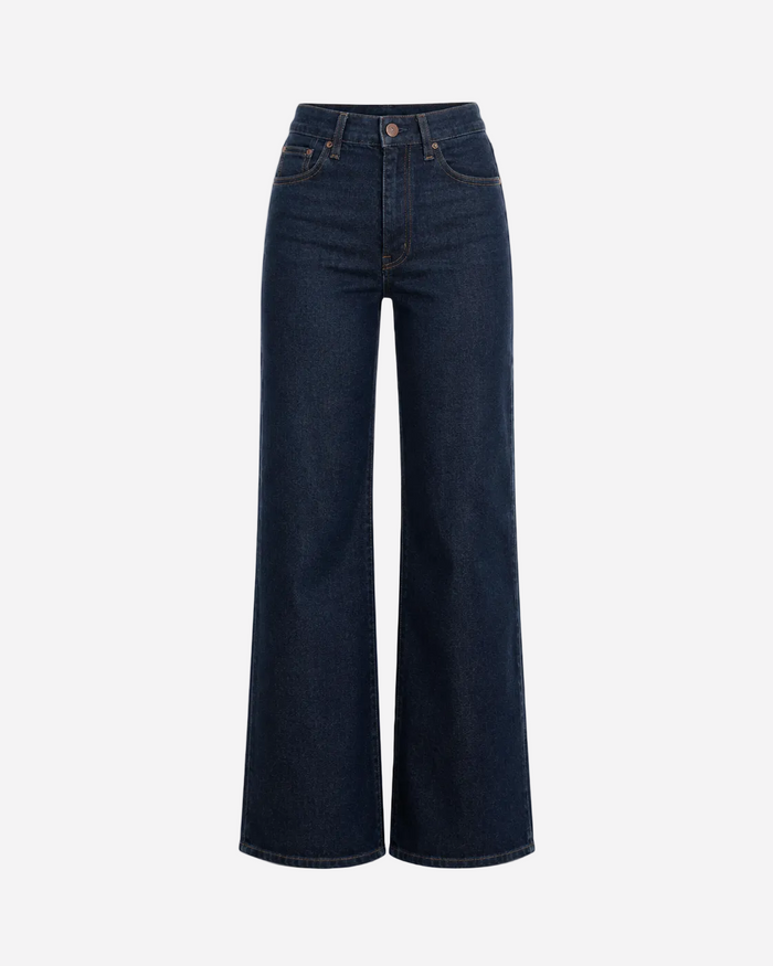 Inseam 78cm – Ultra Stretch Raw Denim Wide Leg Jeans – Curvy Fit | SEISHIKI STUDIO