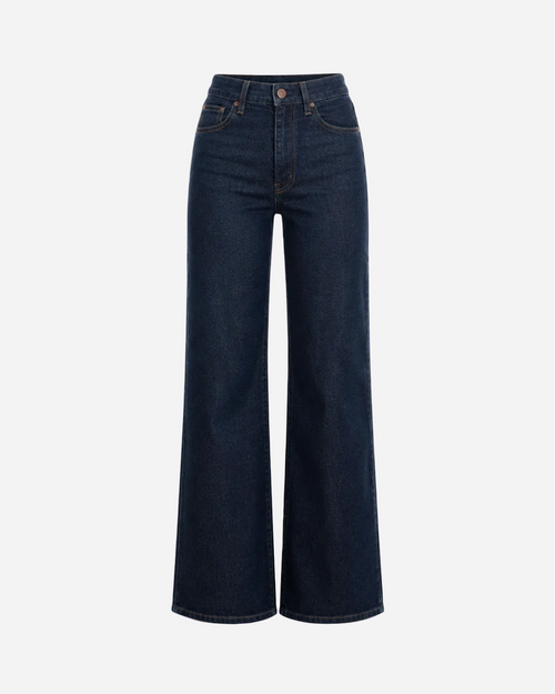 Inseam 78cm – Ultra Stretch Raw Denim Wide Leg Jeans – Curvy Fit