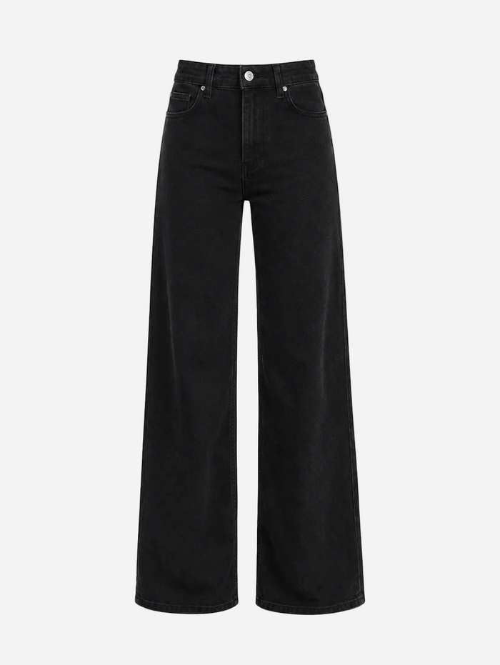 Tall – Inseam 84cm – Stretchy High Waist Wide Leg Black Jeans – Curvy Fit | SEISHIKI STUDIO