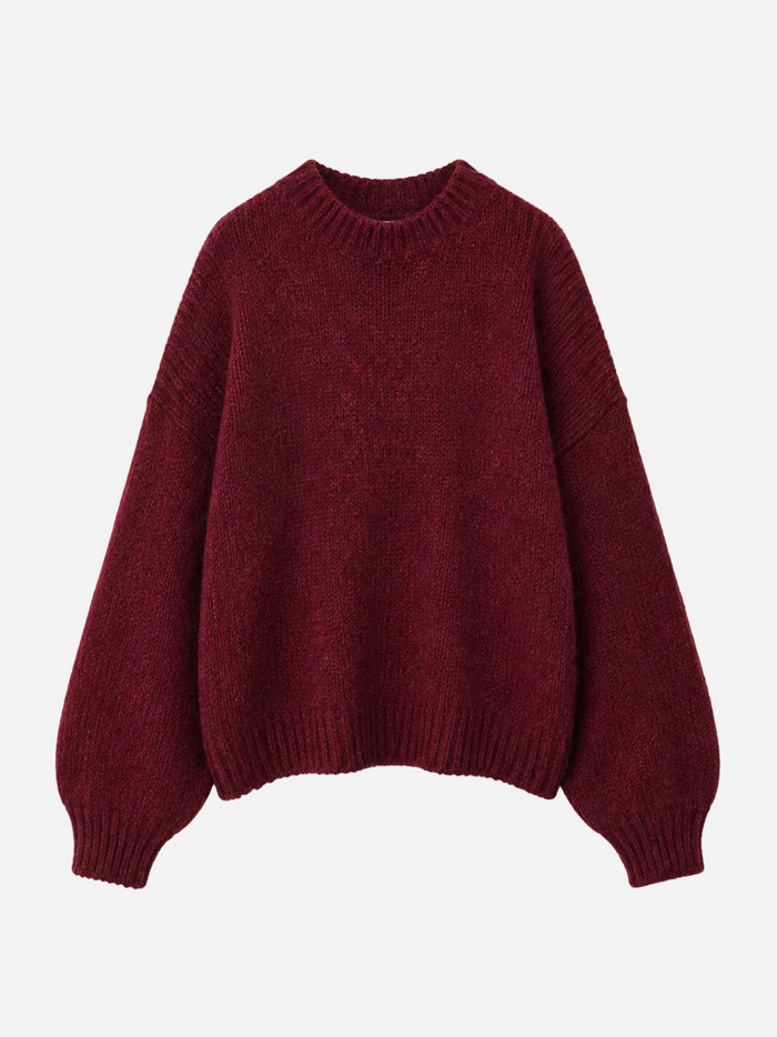 Stretchy Koneto Sweater Burgundy | SEISHIKI STUDIO