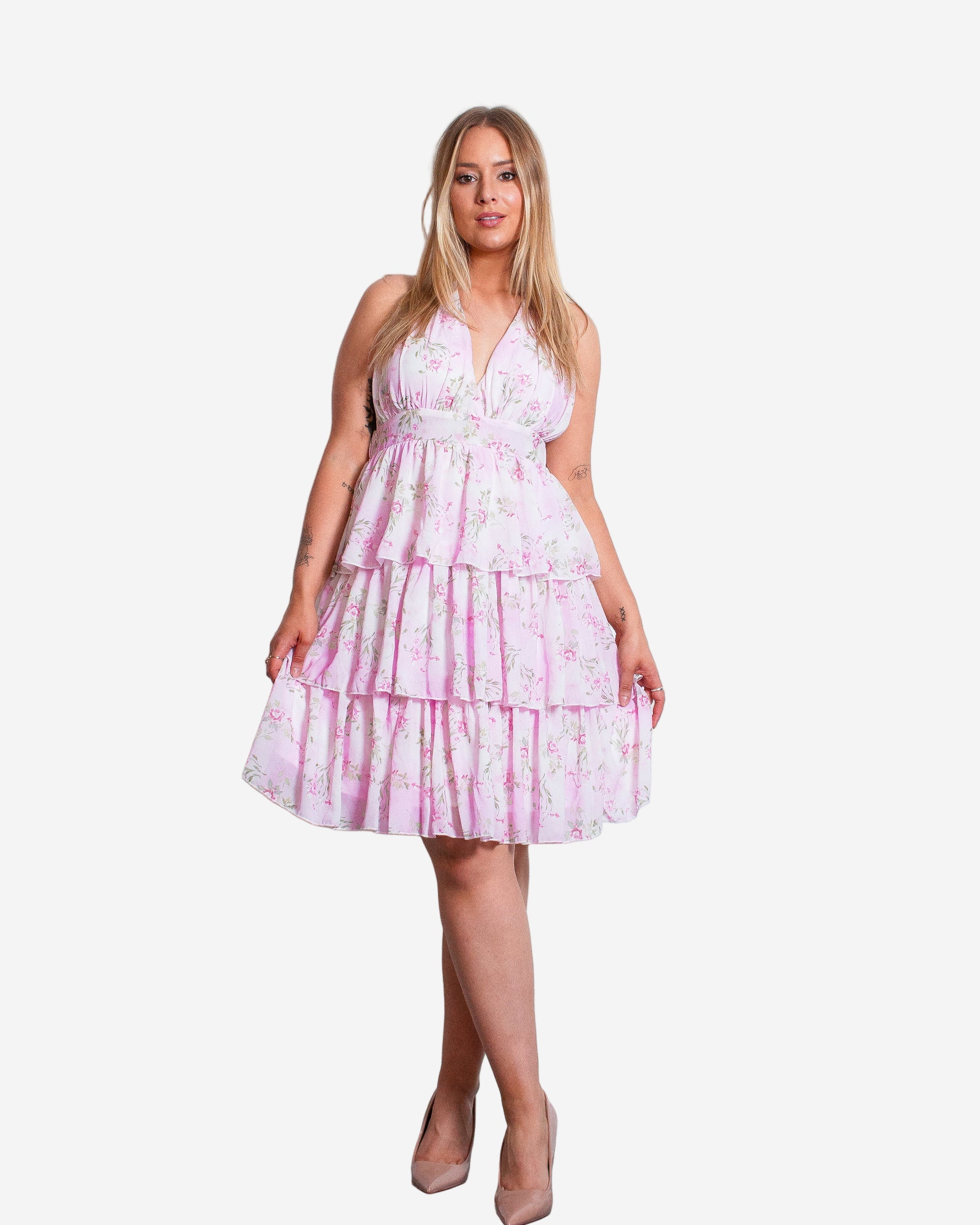 SHIRU MINI-jurk ROSEBUD - SEISHIKI STUDIO DESIGNSTUK
