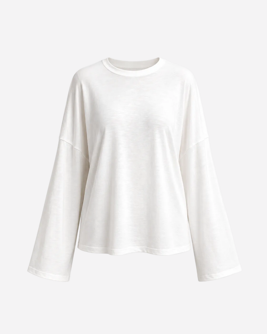 super oversized longsleeve t-shirt white | SEISHIKI STUDIO