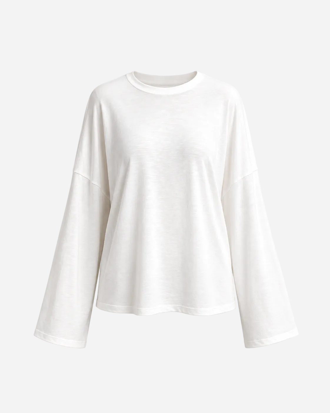super oversized longsleeve t-shirt white | SEISHIKI STUDIO