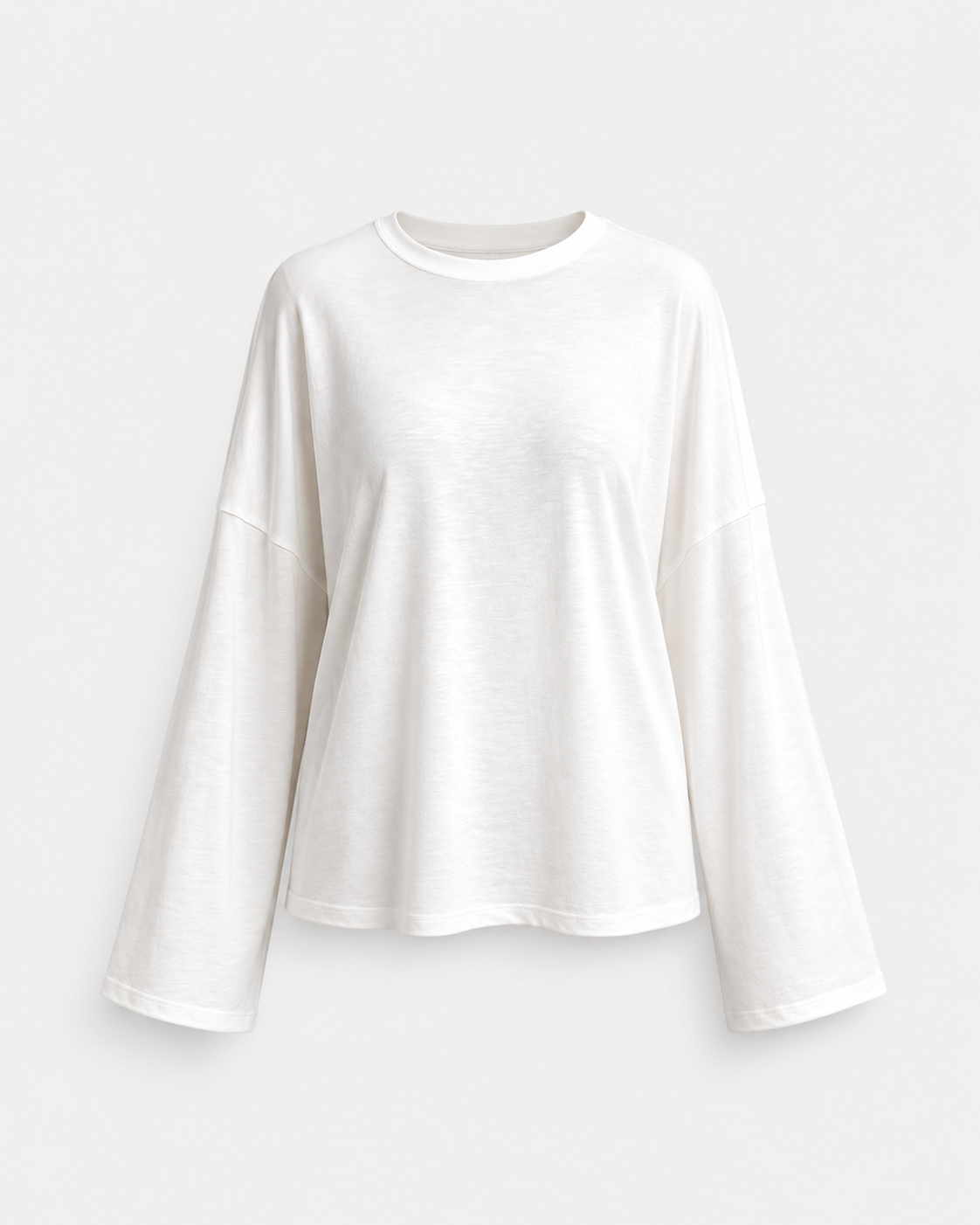 super slouchy oversized semi sheer top white | SEISHIKI STUDIO