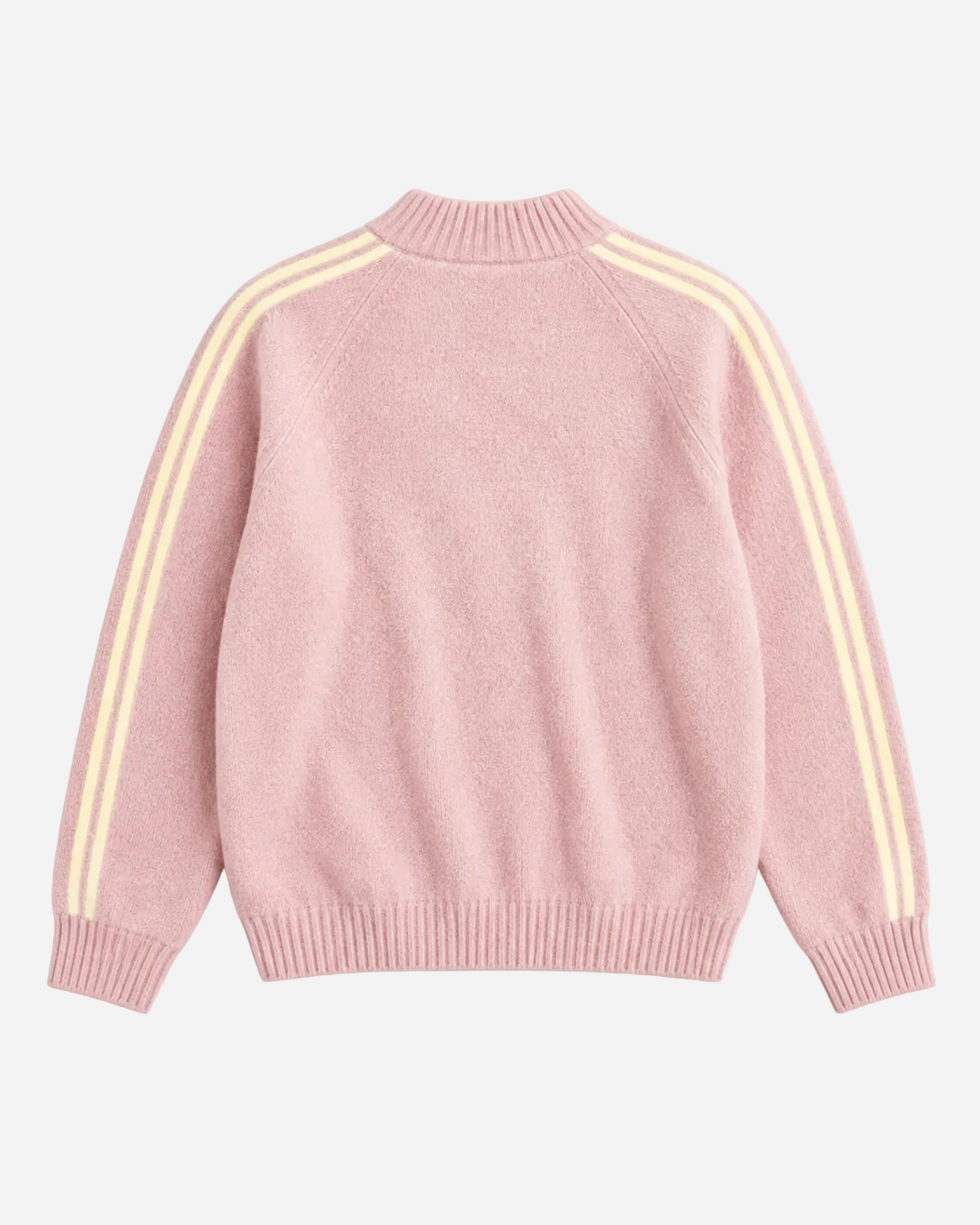 Retro Striped Knit Zip-Up Pink – SEISHIKI STUDIO