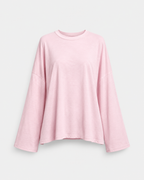 super oversized longsleeve t-shirt pink | SEISHIKI STUDIO