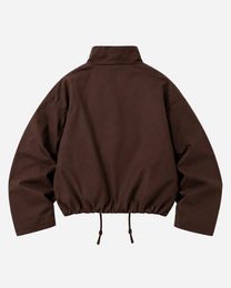 Balloon Sleeve Windbreaker Jacket Brown – SEISHIKI STUDIO
