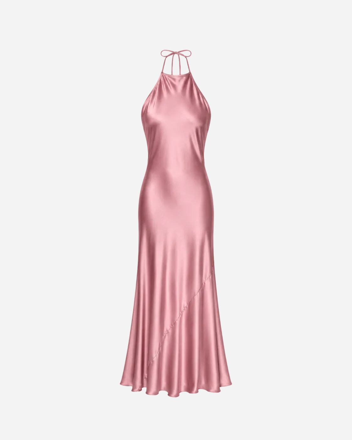 halter top silky dress rose | SEISHIKI STUDIO