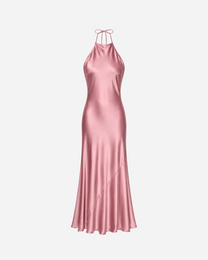 halter top silky dress rose | SEISHIKI STUDIO