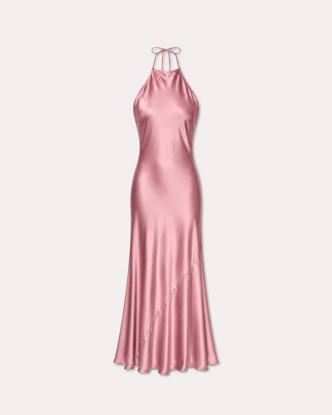 halter top silky dress rose | SEISHIKI STUDIO
