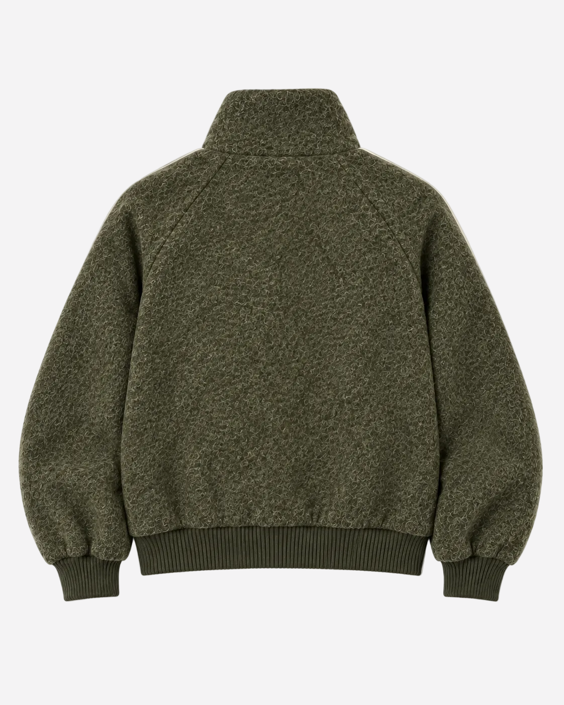 Striped Teddy Jacket Green – SEISHIKI STUDIO