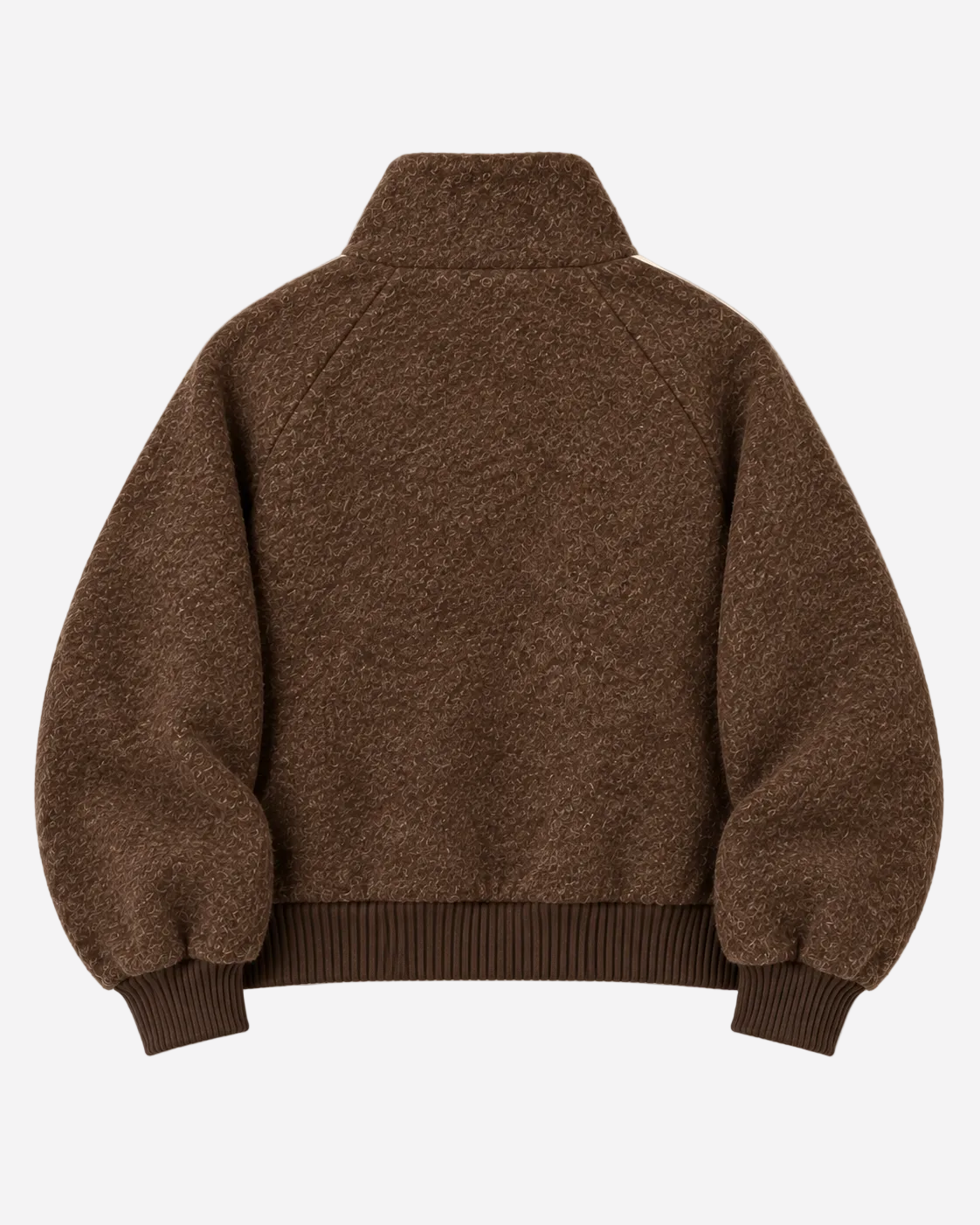 Striped Teddy Jacket Brown – SEISHIKI STUDIO