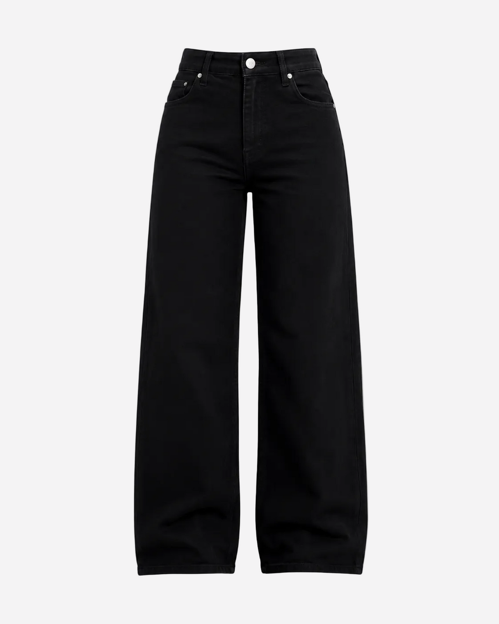 002 - THE BAGGY STRAIGHT LEG STRETCHY Jeans Pure BLACK - IL 78CM | SEISHIKI STUDIO