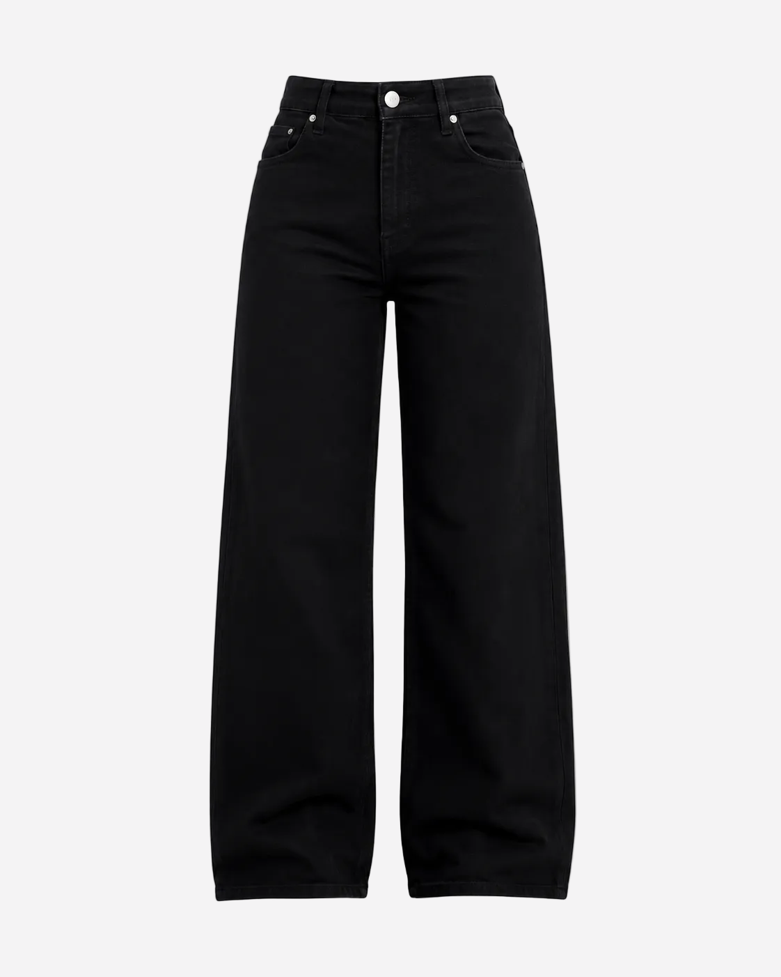 002 - THE BAGGY STRAIGHT LEG STRETCHY Jeans Pure BLACK - IL 78CM | SEISHIKI STUDIO