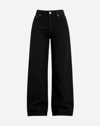 002 - THE BAGGY STRAIGHT LEG STRETCHY Jeans Pure BLACK - IL 78CM | SEISHIKI STUDIO