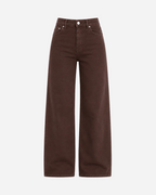 002 - THE BAGGY STRAIGHT LEG STRETCHY Jeans DARK BROWN - INSEAM 78 CM | SEISHIKI STUDIO