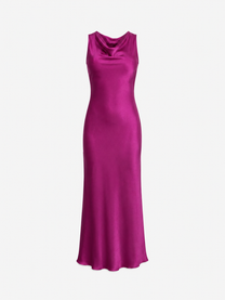 Elegant Silky OPEN BACK Special Occasion Dress PURPLE | SEISHIKI STUDIO