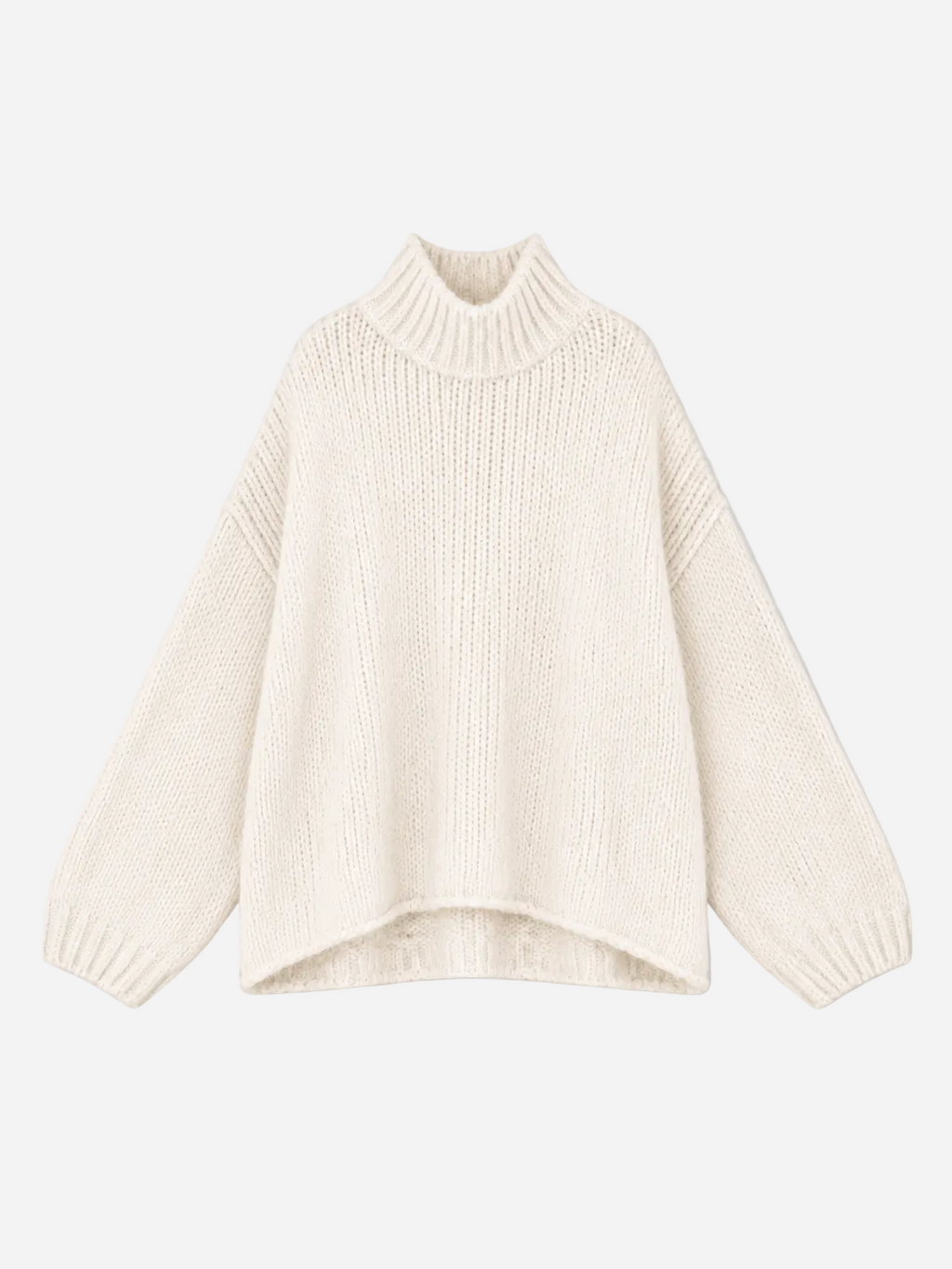 STRETCHY LONG OVERSIZED KNIT BEIGE | SEISHIKI STUDIO