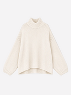 STRETCHY LONG OVERSIZED KNIT BEIGE | SEISHIKI STUDIO