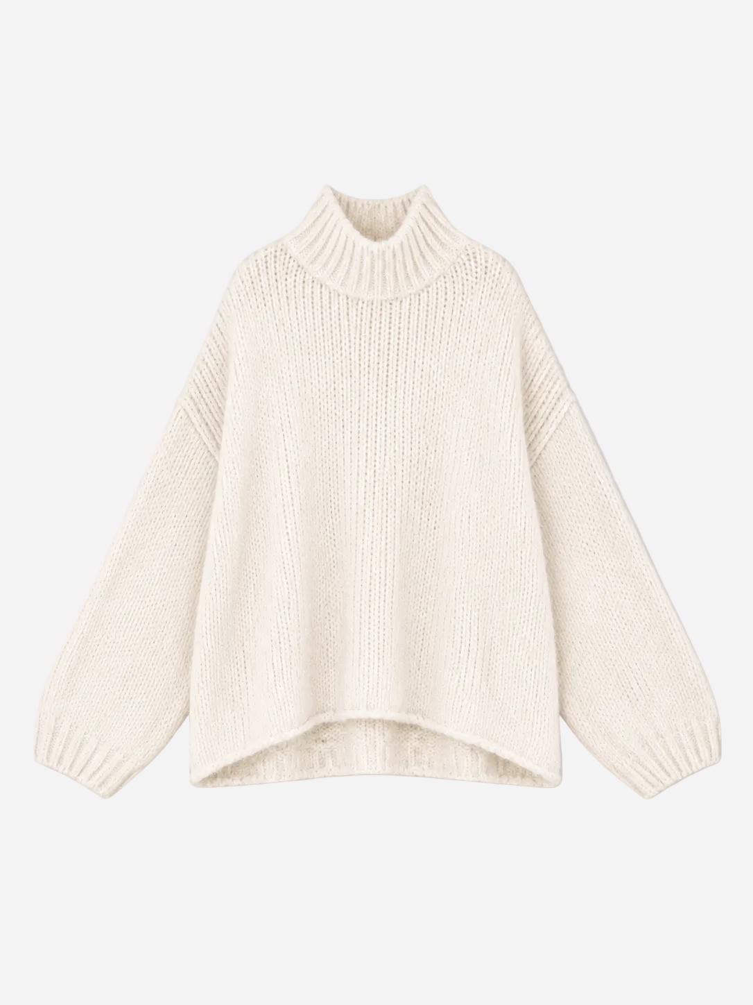 STRETCHY LONG OVERSIZED KNIT BEIGE | SEISHIKI STUDIO