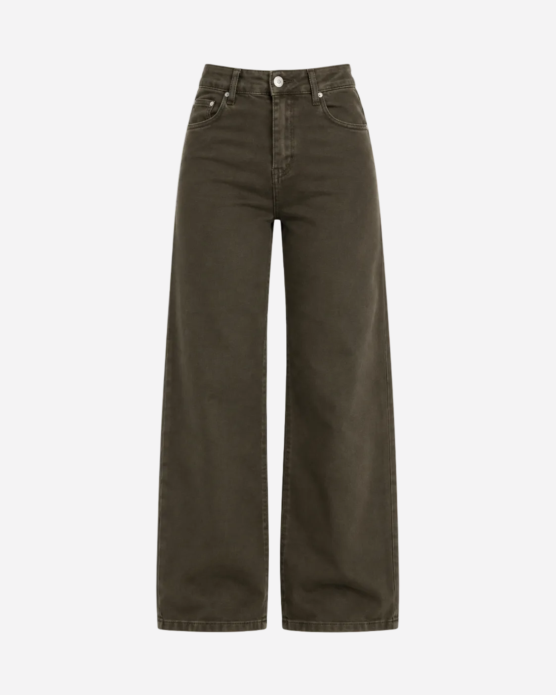#002 - INSEAM 78CM - THE BAGGY STRAIGHT LEG STRETCHY Jeans OLIVE | SEISHIKI STUDIO