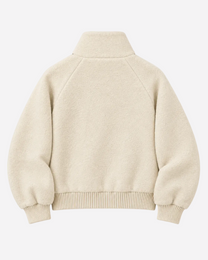 Striped Teddy Jacket Cream – SEISHIKI STUDIO