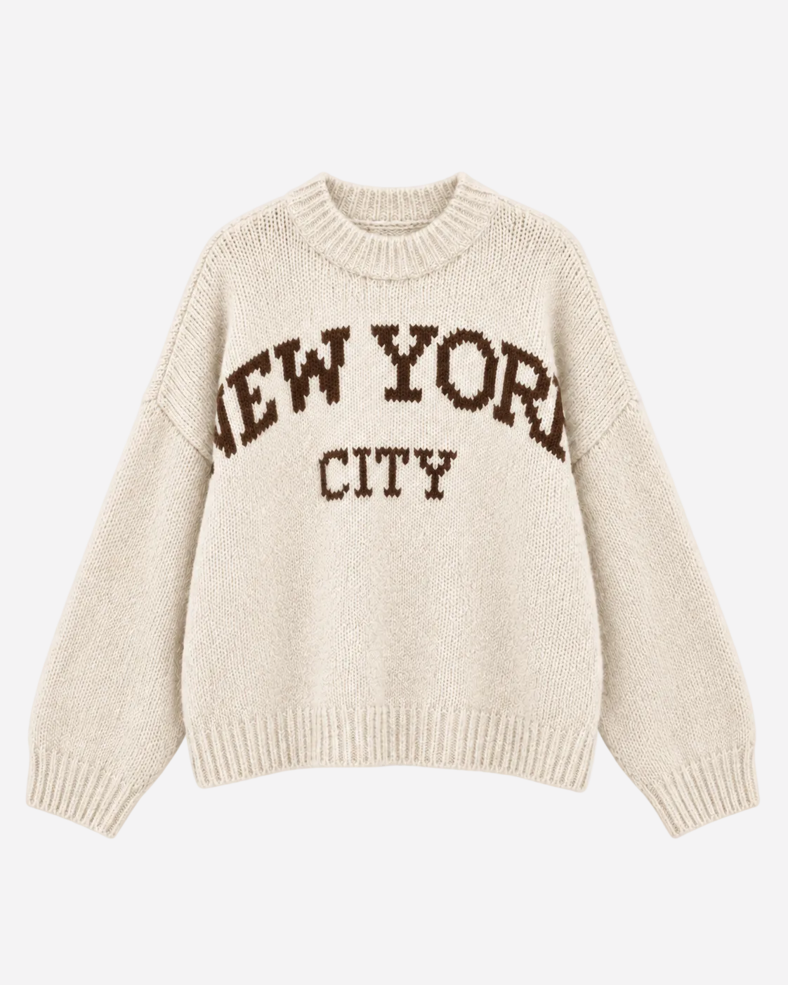 STRETCHY NEW YORK SWEATER CREAM | SEISHIKI STUDIO