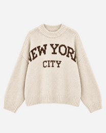 STRETCHY NEW YORK SWEATER CREAM | SEISHIKI STUDIO