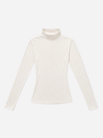 Second Skin Turtleneck Top White | SEISHIKI STUDIO