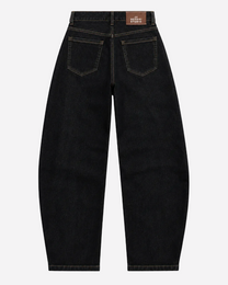 Stretchy Raw Denim Balloon Mom Jeans, curvy fit, 70 cm inseam – SEISHIKI STUDIO