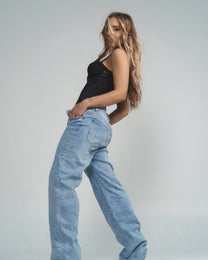 TALL - INSEAM 83CM - HIGH WAIST LIGHT WASH Wide Leg Jeans | SEISHIKI STUDIO