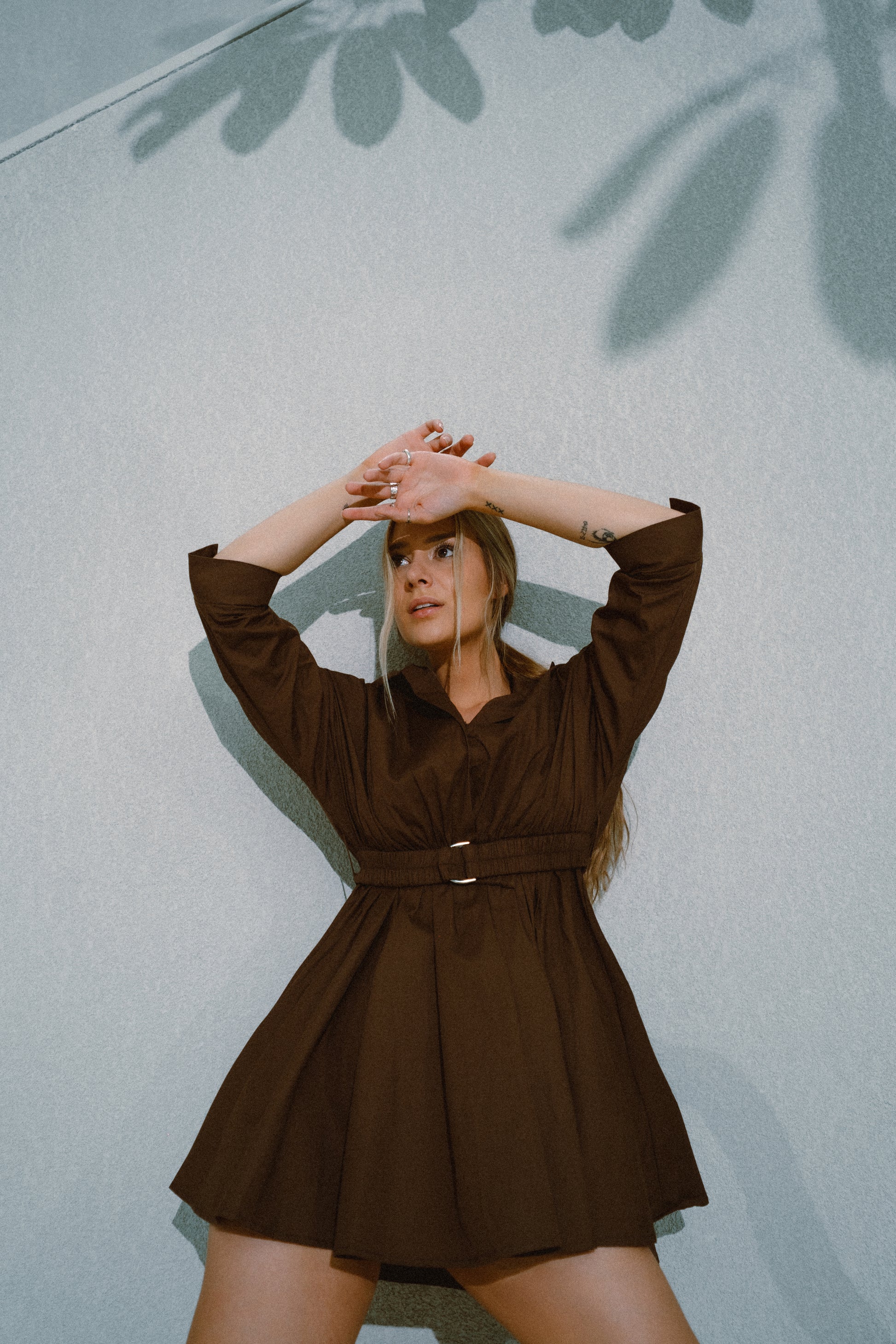 FUZAKETA Dress BROWN