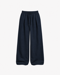 ULTRA STRETCH SEISHIKI STUDIO Relaxed Barrel Sweatpants NAVY | SEISHIKI STUDIO