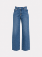 STRETCHY MAINICHI Wide Leg Jeans ULTRA DARK WASH - INSEAM 79CM | SEISHIKI STUDIO