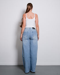 LIGHT STRETCH MEDIUM WAIST ULTRA WIDE LEG JEANS - INSEAM 78CM | SEISHIKI STUDIO