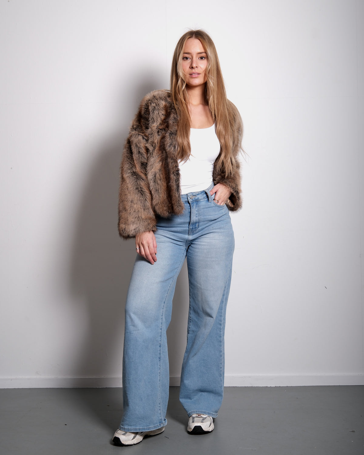 CROPPED FAUX FUR JACKET | SEISHIKI STUDIO