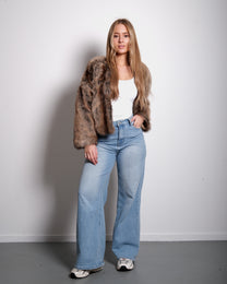 CROPPED FAUX FUR JACKET | SEISHIKI STUDIO