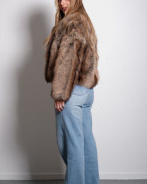 CROPPED FAUX FUR JACKET | SEISHIKI STUDIO