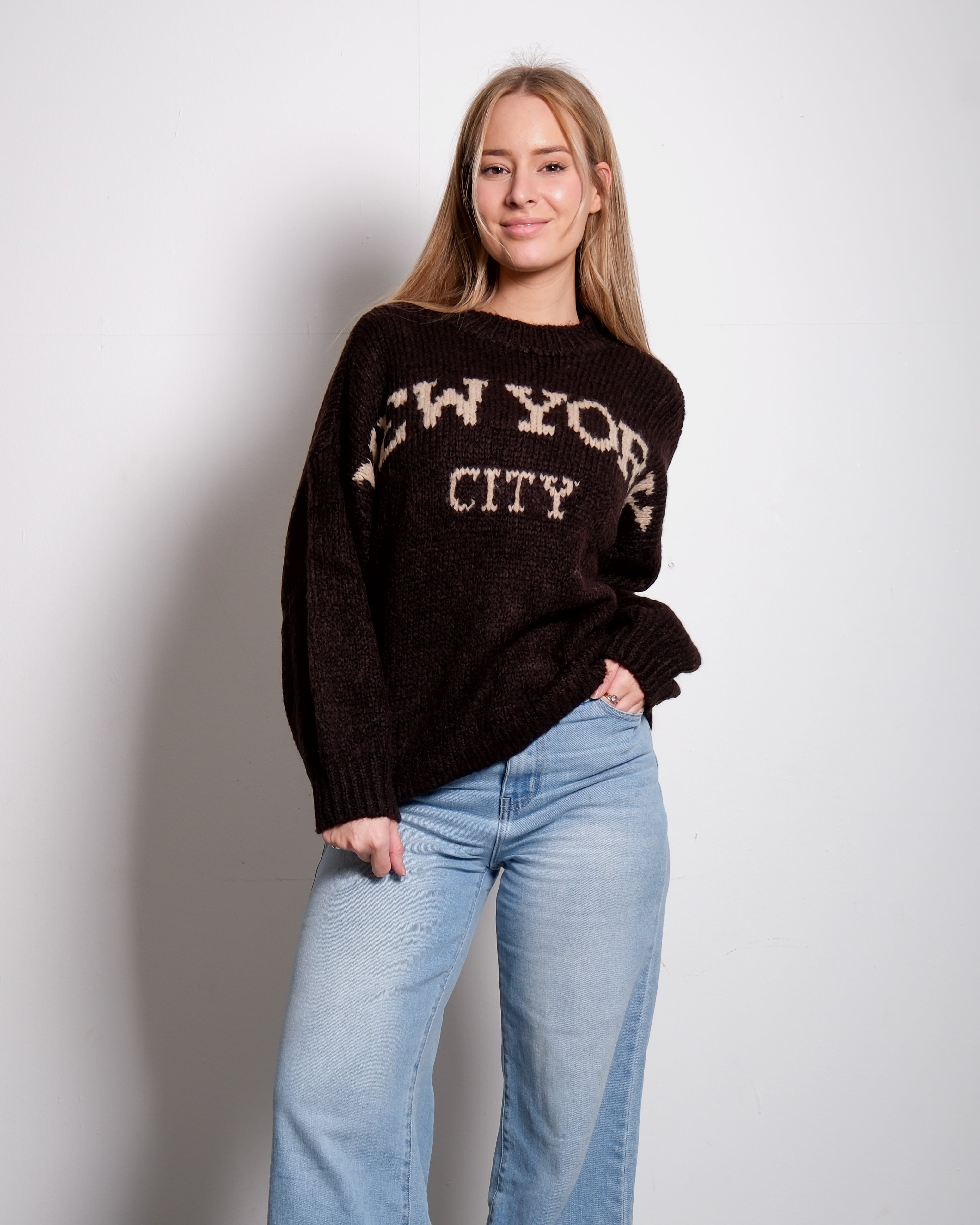 NEW YORK SWEATER BROWN/BEIGE