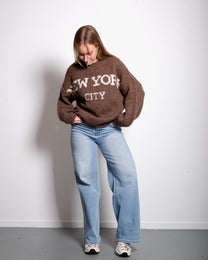 Stretchy New York Sweater Taupe – SEISHIKI STUDIO