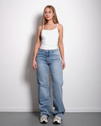 JEANS  mit heller Waschung und WIDE LEG JEANS  Schrittlänge 86 cm