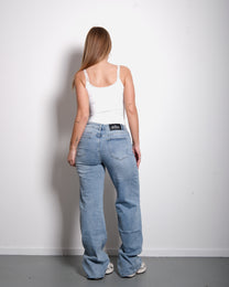 Stretchy Light Wash Wide Leg Jeans, curvy fit, 86 cm inseam, tall – SEISHIKI STUDIO