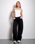 BARREL JEANS BLACK - INSEAM 83CM