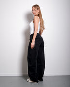 BARREL JEANS BLACK - INSEAM 83CM